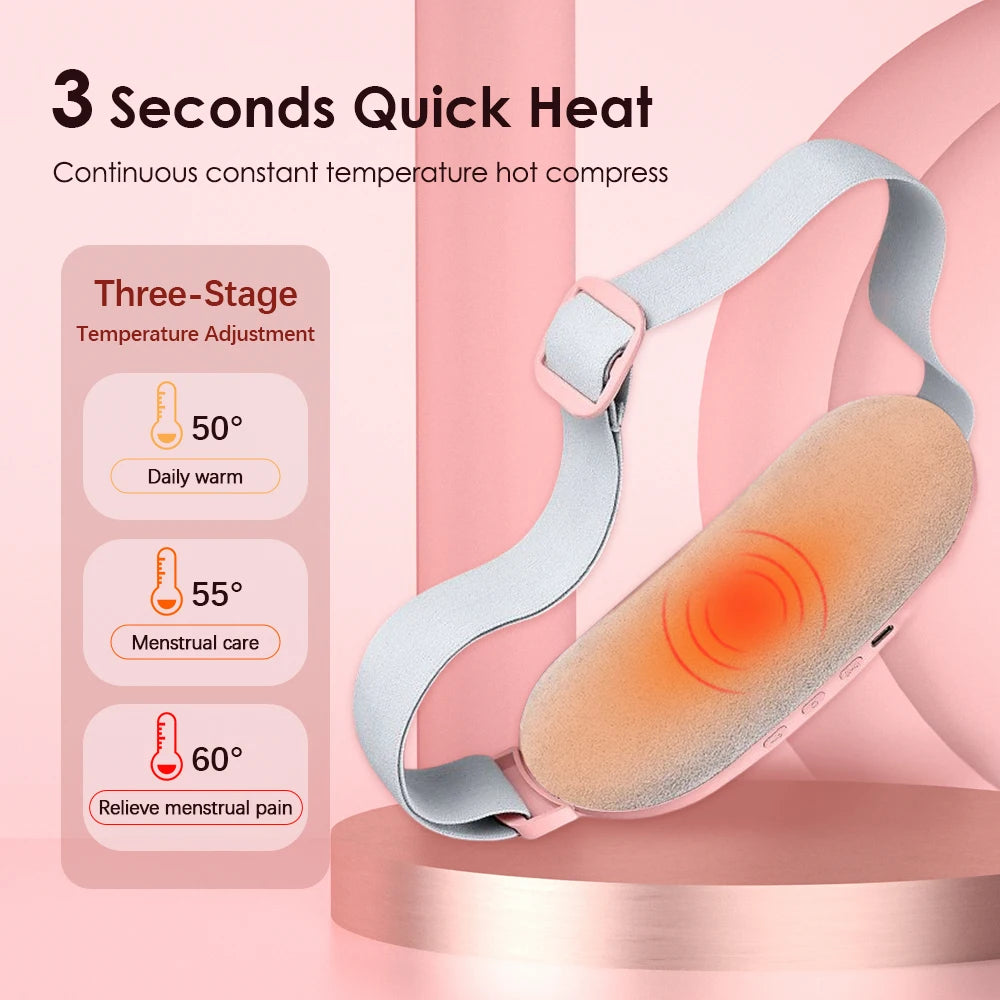 Veltro Ease — Electric Heating Pad & Vibration Massager for Cramps