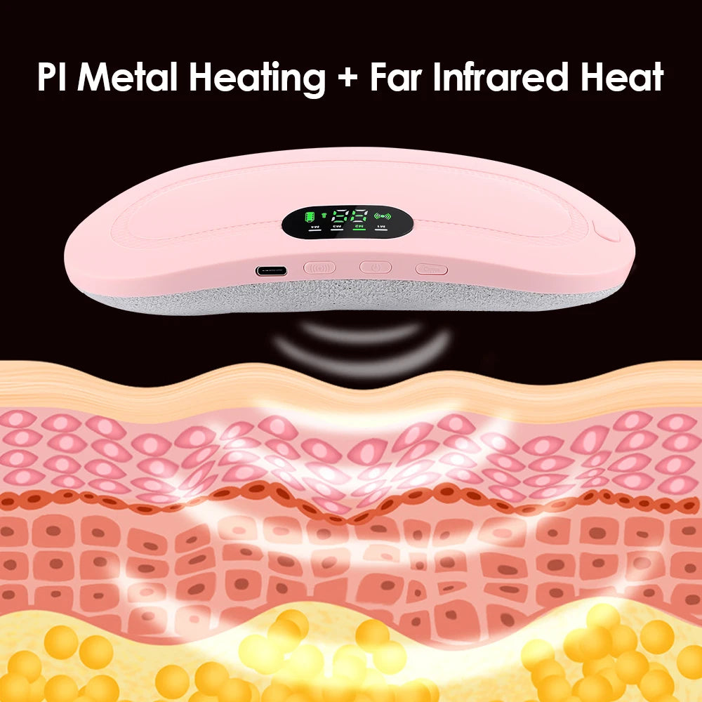 Veltro Ease — Electric Heating Pad & Vibration Massager for Cramps