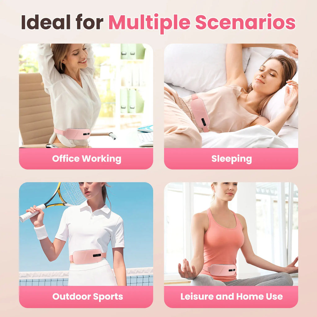 Veltro Ease — Electric Heating Pad & Vibration Massager for Cramps