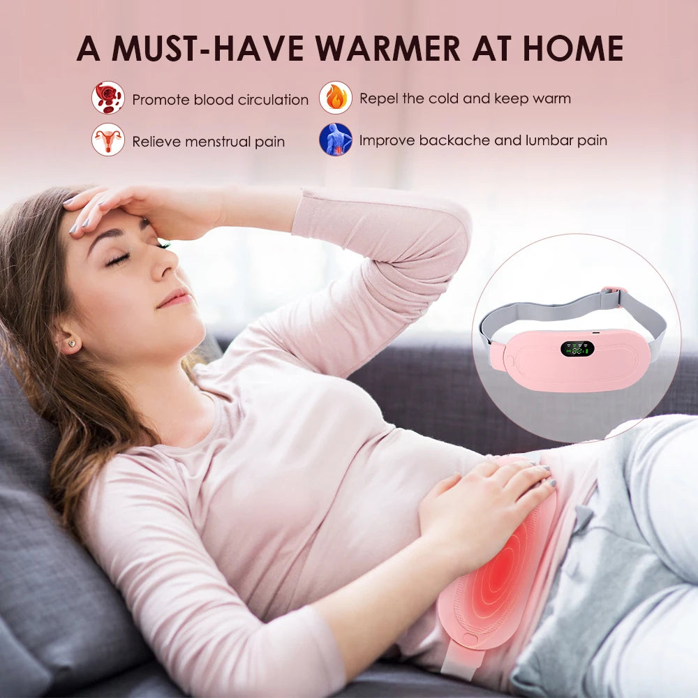 Veltro Ease — Electric Heating Pad & Vibration Massager for Cramps